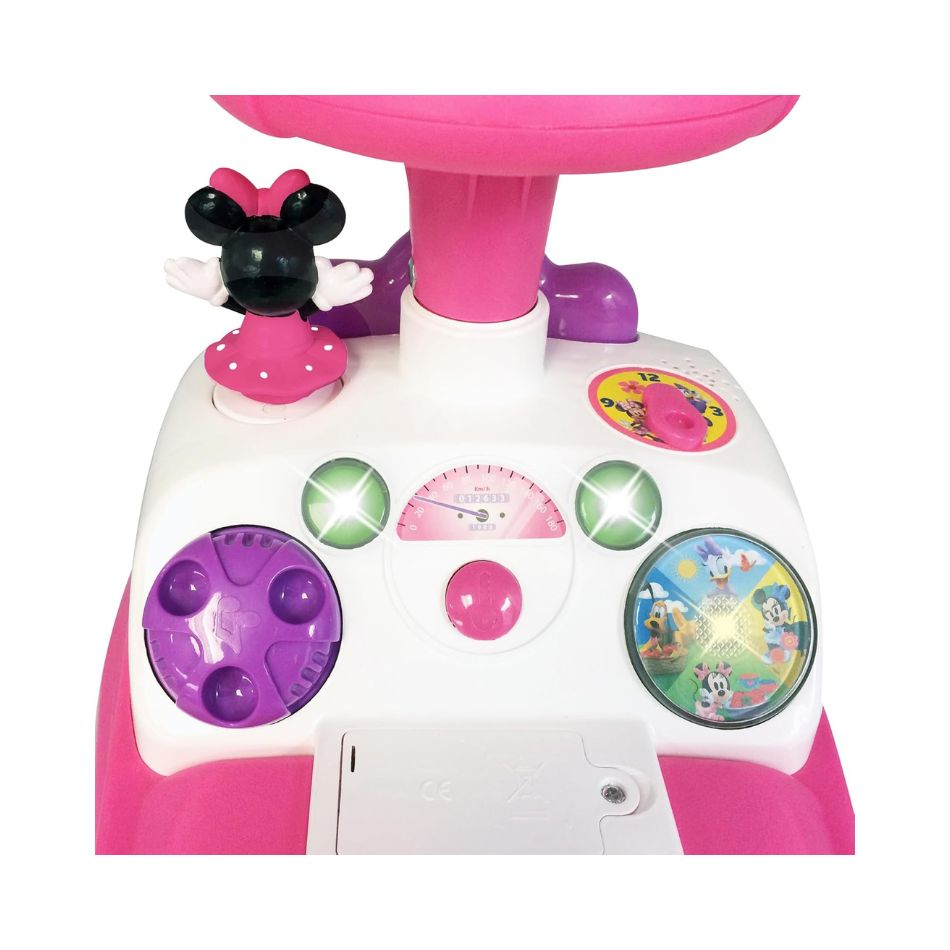 KIDDIELAND 057281 MINNIE LIGHTS 'N' SOUNDS ACTIVITY RIDE ON KOUREAS TOYS