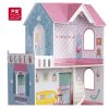 PHOOHI PH11A001 WOODEN BLUE DELUXE DOLL HOUSE