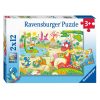 RAVENSBURGER 05246 2X12 Pcs PUZZLE DINOS