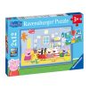RAVENSBURGER 05574 2X12 Pcs PUZZLE PEPPA PIG