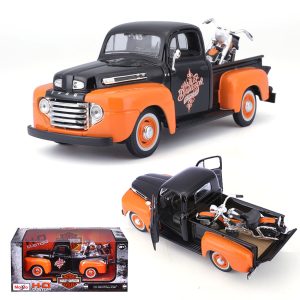 MAISTO 32180 1:25 HARLEY DAVIDSON FORD PICK-UP W/1:24  MOTORCYCLE