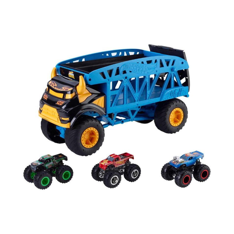 BRAND GGB64 HOT WHEELS MONSTER TRUCKS MONSTER MOVER 1:64 3 TRUCKS VEHICLE KOUREAS TOYS