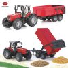 BRUDER 02045 MASSEY FERGUSON 7480 WITH TIPPING TRAILER