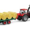 BRUDER 02220 BALE TRANSPORT TRAILER WITH 8 ROUND BALES - Image 4