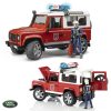 BRUDER 02596 LAND ROVER DEFENDER STATION WAGON FIRE DEPARTMENT KOUREAS TOYS