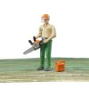 BRUDER 60030 FORESTRY WORKER WITH ACCESSORIES - Image 2