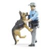 BRUDER 62150 BWORLD POLICE OFFICER WITH DOG - Image 2