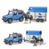 BRUDER 02588 LAND ROVER DEFENDER POLICE & MOUNTED POLICE OFFICER