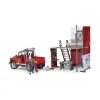 BRUDER 62701 BWORLD FIRE STATION WITH LAND ROVER DEFENDER - Image 2