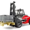 BRUDER 02513 LINDE HT160D STACKER WITH PALLET AND 3 PALLET CAGES KOUREAS TOYS