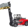 BRUDER 02513 LINDE HT160D STACKER WITH PALLET AND 3 PALLET CAGES KOUREAS TOYS