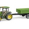 BRUDER 02108 JOHN DEERE 5115 M WITH TIPPING TRAILER - Image 2