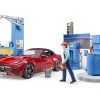 BRUDER 62111 BWORLD FILLING STATION WITH VEHICLE AND CARWASH - Image 2