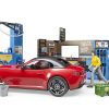 BRUDER 62111 BWORLD FILLING STATION WITH VEHICLE AND CARWASH - Image 3