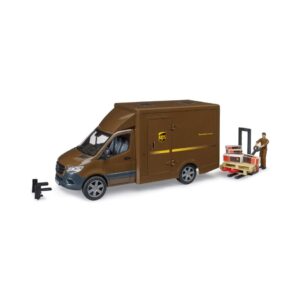 BRUDER 02678 MB SPRINTER UPS WITH DRIVER AND ACCESSORIES KOUREAS TOYS