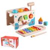 PHOOHI PH05Q011 WOODEN 3 in 1 POUNDING BENCH WITH XYLOPHONE