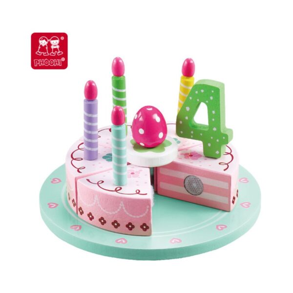 PHOOHI PH01C005 WOODEN BIRTHDAY CAKE KOUREAS TOYS