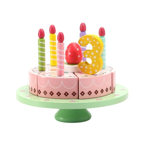 PHOOHI PH01C005 WOODEN BIRTHDAY CAKE KOUREAS TOYS