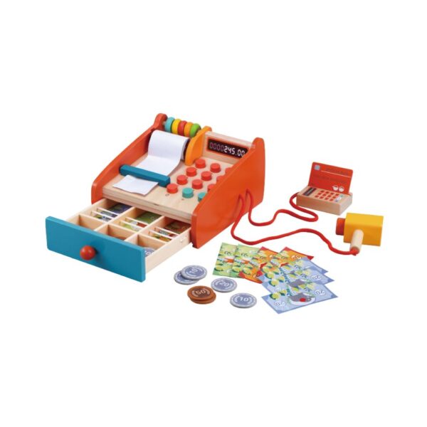PHOOHI PH01G020 WOODEN CASH REGISTER KOUREAS TOYS