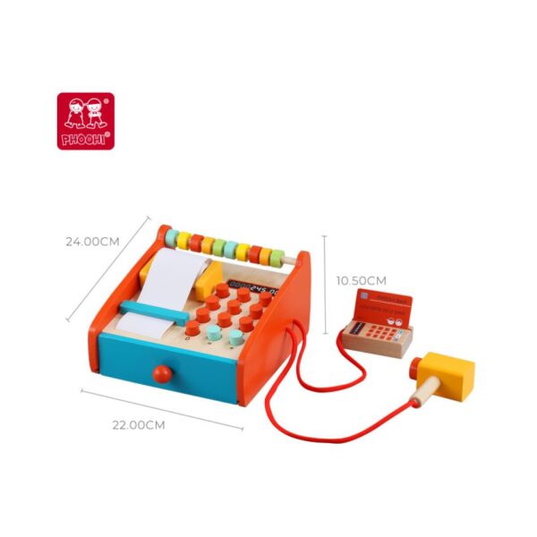 PHOOHI PH01G020 WOODEN CASH REGISTER KOUREAS TOYS