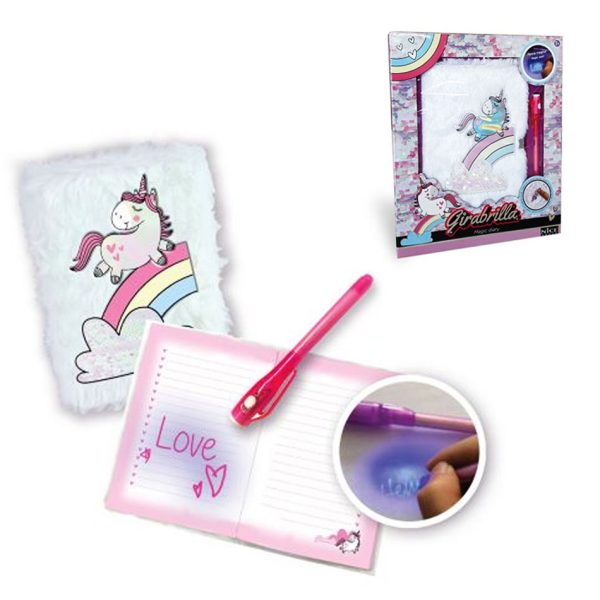 NICE 02519 GIRABRILLA MAGICAL UNICORN DIARY KOUREAS TOYS