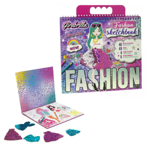 NICE 02589 GIRABRILLA FASHION SKETCHBOOK KOUREAS TOYS
