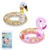 BESTWAY 36306 SHIMMER N' FLOAT SWIM RING FLAMINGO & SWAN (61x58.5cm)
