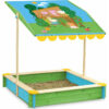SANDPIT WITH PEPPA PIG SHADE