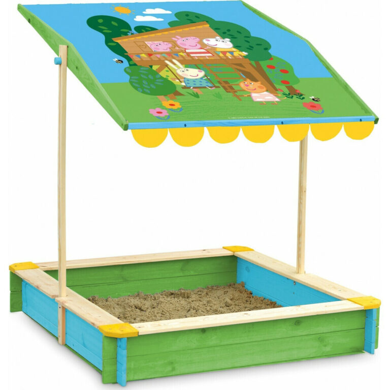 SANDPIT WITH PEPPA PIG SHADE