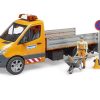 BRUDER 02677 MB SPRINTER MUNICIPAL VEHICLE INCLUDING LIGHT & SOUND MODULE, DRIVER AND ACCESSORIES - Image 2