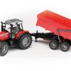 BRUDER 02045 MASSEY FERGUSON 7480 WITH TIPPING TRAILER - Image 2