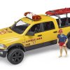 BRUDER 02506 RAM 2500 POWER WAGON LIFEGUARD WITH FIGURE, STAND UP PADDLE AND LIGHT & SOUND MODULE - Image 4