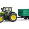 BRUDER 02010 TANDEM AXLE TIPPING TRAILER WITH REMOVABLE TOP - Image 3