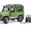 BRUDER 02587 LAND ROVER DEFENDER WITH FOREST RANGER AND DOG - Image 2