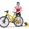 BRUDER 63111 BWORLD MOUNTAIN BIKE WITH FEMALE CYCLIST - Image 2
