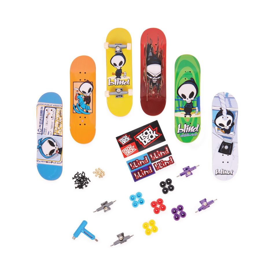 TECH DECK SK8 SHOP BONUS PACK – SET OF 6 MINI SKATEBOARDS WITH ACCESSORIES KOUREAS TOYS