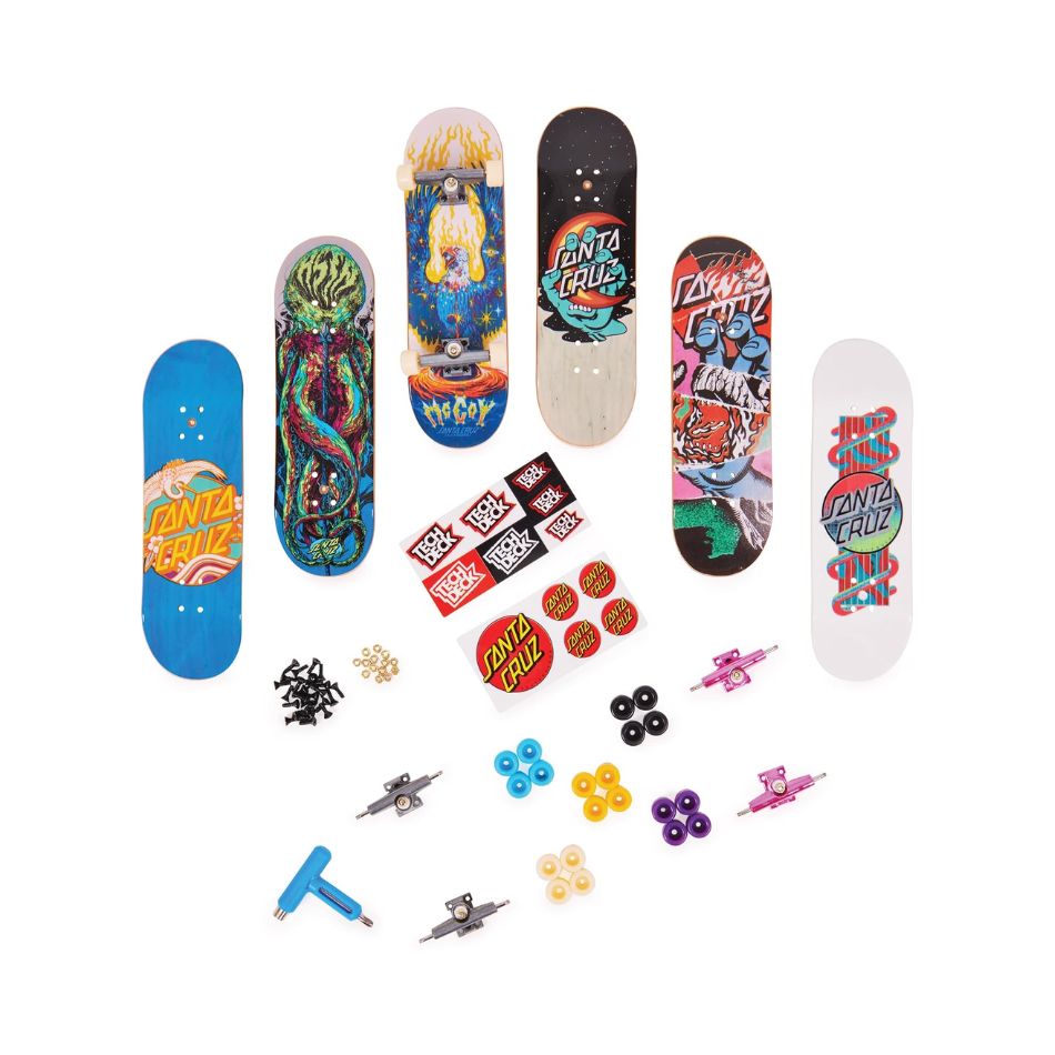 TECH DECK SK8 SHOP BONUS PACK – SET OF 6 MINI SKATEBOARDS WITH ACCESSORIES KOUREAS TOYS