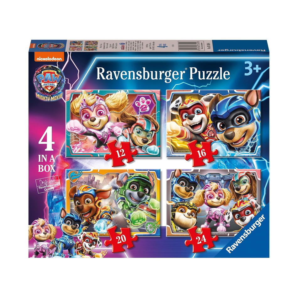 RAVENSBURGER 031696 4 IN A BOX PUZZLE PAW PATROL MIGHTY - Koureas Toys