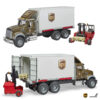 BRUDER 02828 MACK GRANITE UPS LOGISTICS TRUCK