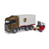 BRUDER 03582 SCANIA SUPER 560R UPS LOGISTICS TRUCK WITH FORKLIFT