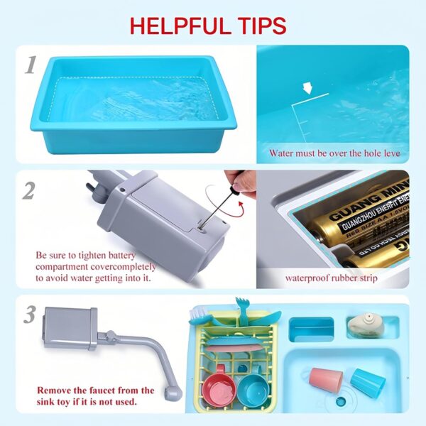 KITCHEN SINK WASH - UP 472524 KOUREAS TOYS