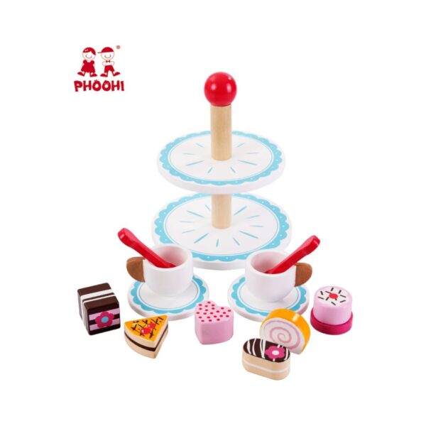 PHOOHI PH01B002 WOOD TEA AND SWEETS KOUREAS TOYS