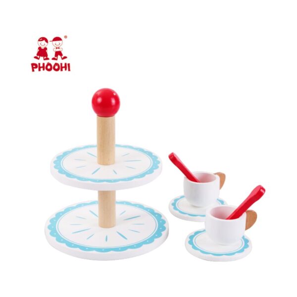 PHOOHI PH01B002 WOOD TEA AND SWEETS KOUREAS TOYS