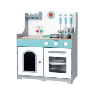 PHOOHI 18258 WOODEN CHILDREN'S KITCHEN WITH ACCESSORIES KOUREAS TOYS