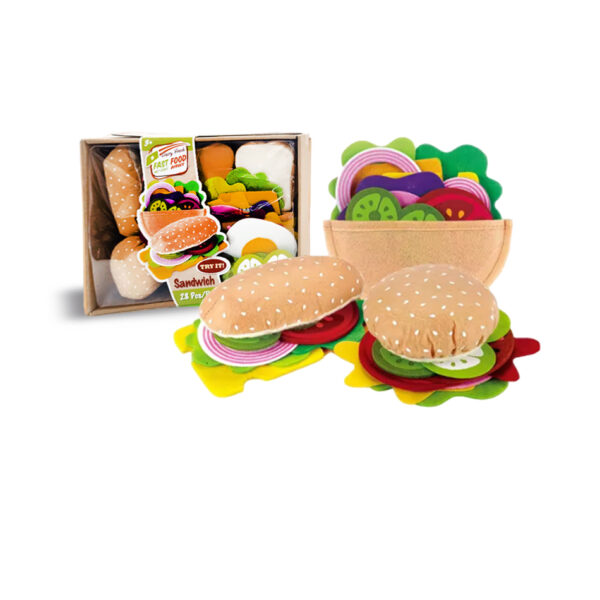 HAMBURGER SANDWICH GAME GOOD SET 28 Pcs