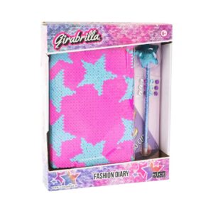 NICE 19036/19046 GIRABRILLA FASHION DIARY MAGENTA STAR KOUREAS TOYS