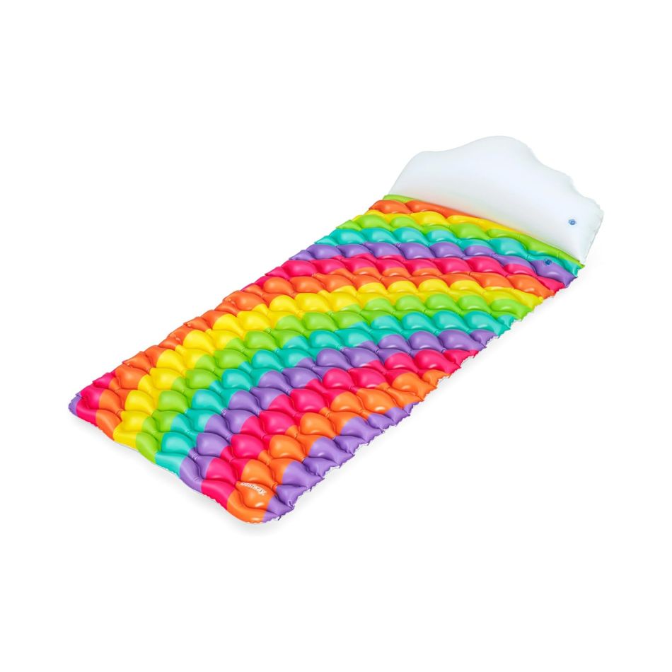 BESTWAY 44107 RAINBOW DREAMS FLOATING MAT – RAINBOW INFLATABLE SEA MATTRESS KOUREAS TOYS