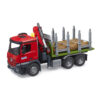 BRUDER 03669 MB AROCS TIMBER TRUCK WITH LOADING CRANE, GRAB AND 3 TRUNKS - Image 4