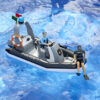 BRUDER 62733 BWORLD POLICE BOAT WITH ROTATING BEACON LIGHT, 2 FIGURES AND ACCESSORIES - Image 4