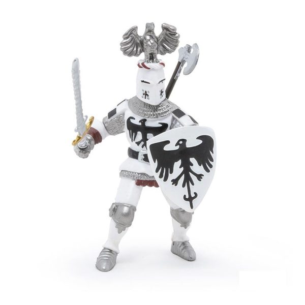 39785 PAPO MEDIEVAL FANTASY WHITE CRESTED KNIGHT KOUREAS TOYS
